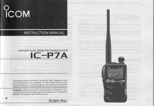 thumbnail image 2 of Icom IC-PW1 Service Manual – Brand New With 11x17 Color Foldouts 2 of 6