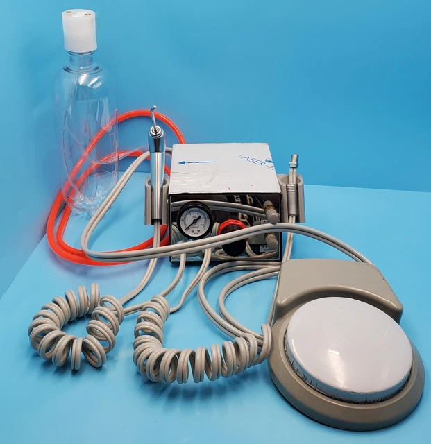 Dental Portable Air Turbine Unit 2 hole 3-Way Syringe work with Air Compressor