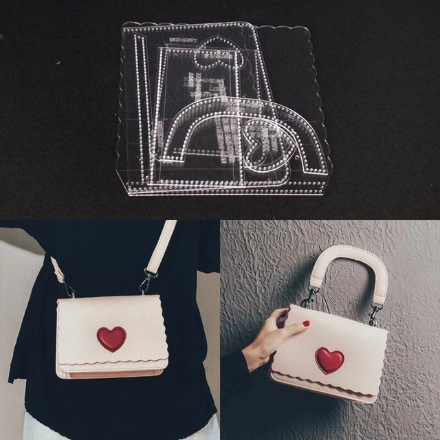 DIY ACRYLIC LEATHER Shoulder Bag Template Sewing Pattern DIY