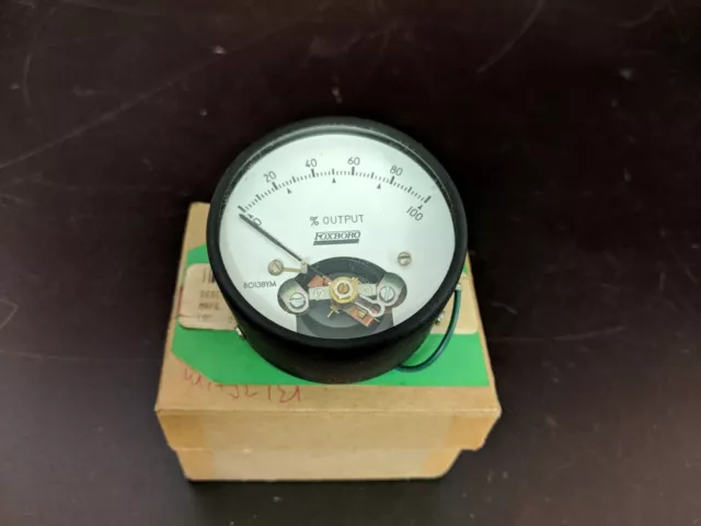 Foxboro B0138YM Analog Meter Indicator 0-100% NOS