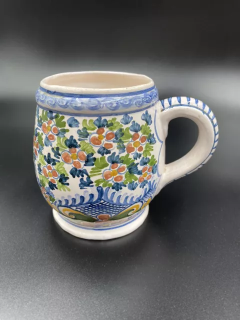 Vintage MAKKUM Earthenware Pull Pitcher Mug Cup  Tichelaar Delft Holland