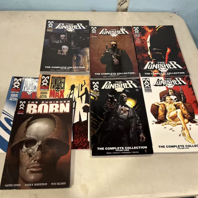 Max Comics The Punisher Complete Collection 1-5 Lot Plus Extras