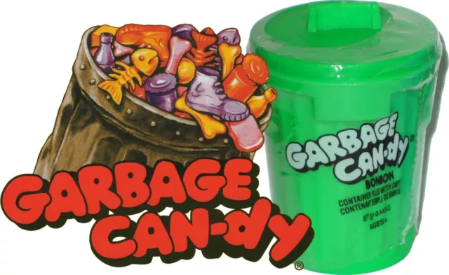 Topps Original GARBAGE CAN-DY Candy in a little Garbage Can RANDOM COLOR Import
