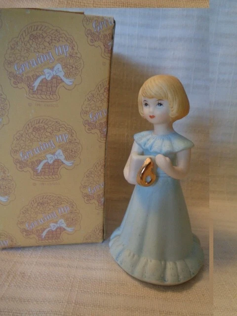 Vintage 1981 Enesco Growing Up BIRTHDAY GIRL -BLONDE- AGE 6