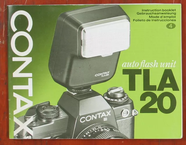 Contax Tla 20 Instruction Book/150626