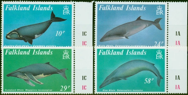 Falkland Islands 1989 Barten Wale Set Mit 4 SG583-586 V.F MNH