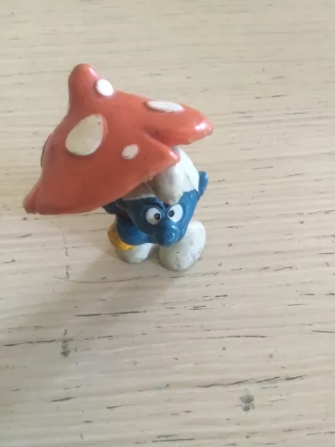 Puffo con fungo 20118 W.Germany Smurf Schlumpf Schtroumpf Pitufo Puffi