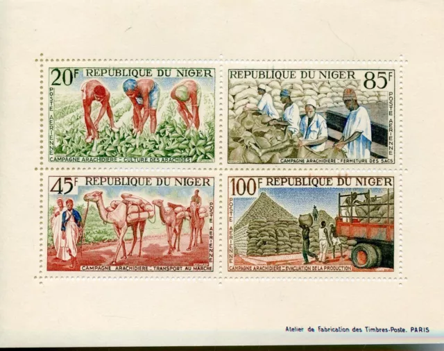 Stamp / Timbre Du Bloc Niger Campagne Arachidiere / Timbres N° 31/34 **