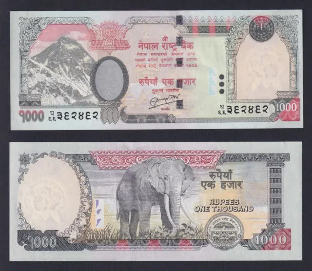 Nepal 1000 Rupees 2010 P 68b Fds Unc- G-01