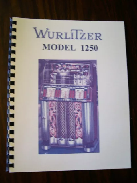 Wurlitzer Model 1250 Jukebox Manual