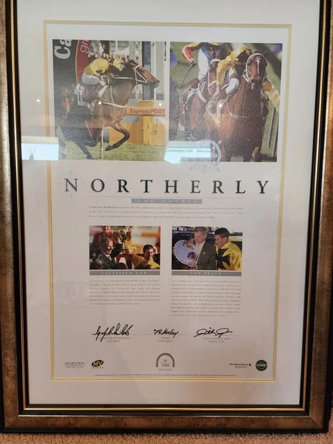 Northerly The Double, Lmtd Ed (#10) Framed Print Signed & Certified Horse Racing