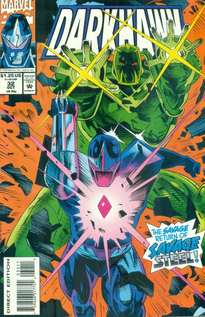 Darkhawk #32 By Danny Fingeroth Tod Smith Chris Powell Savage Steel NM/M 1993