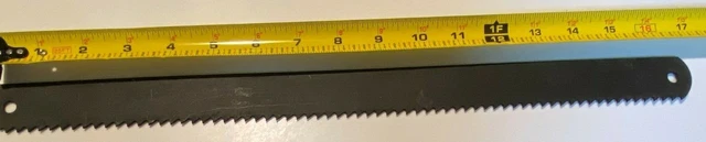 17" X 1-1/4" 4 Tooth Power Hacksaw Blade, Used