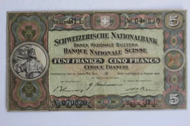 Billet 5 Francs 1946 Suisse (42460)