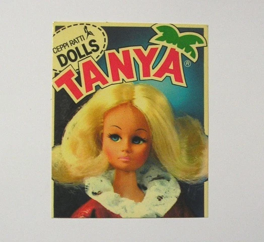 vecchio-adesivo-anni-80-old-sticker-bambola-tanya-ceppi-ratti-dolls