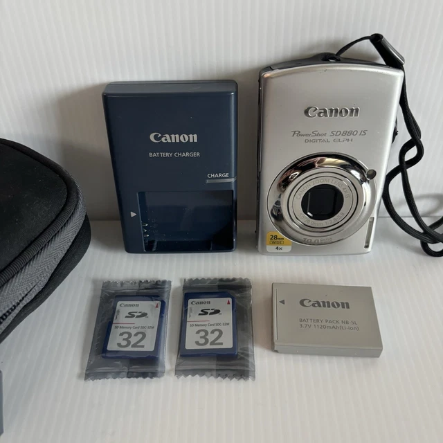 CÁMARA DIGITAL CANON PowerShot SD880 IS ELPH 10,0 MP plateada con