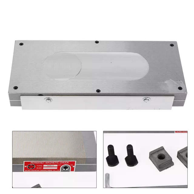 Piastra di serraggio magnetica 150 x 350 mm mangime di serraggio permanente strumento Magnetic Chuck