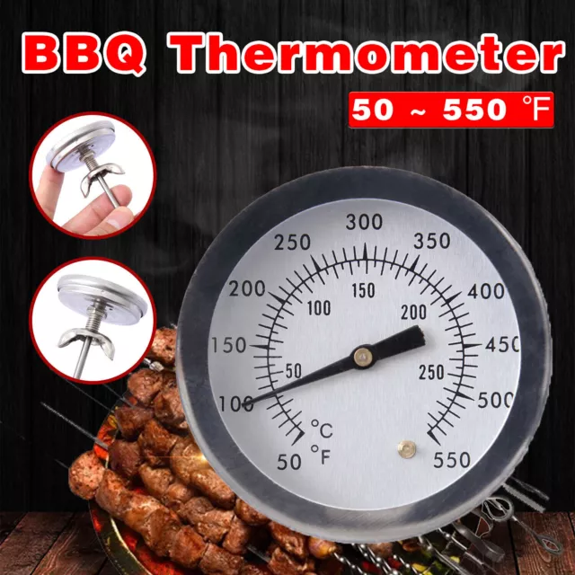 Tel-Tru BQ500 BBQ Grill & Smoker Thermometer 5 Glow in Dark Dial Angle –  BBQ Bonanza