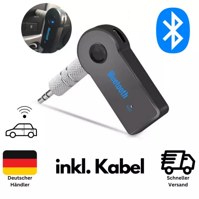 Bluetooth Audio Receiver KFZ Adapter AUX Kabel Auto 3.5mm klinke Usb Empfänger