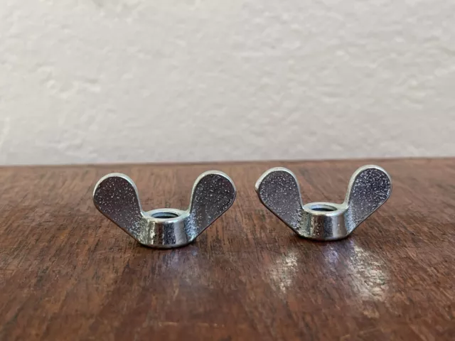 (2) Porsche 911 Airbox Wingnut Pair AIR BOX Filter Wing Nut ZINC PLATED 71-73