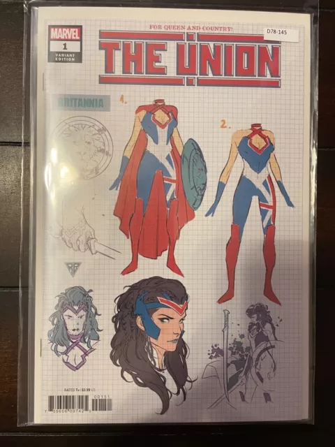 The Union 1 Variant High Grade 9.8 Marvel Comic Book D78-145