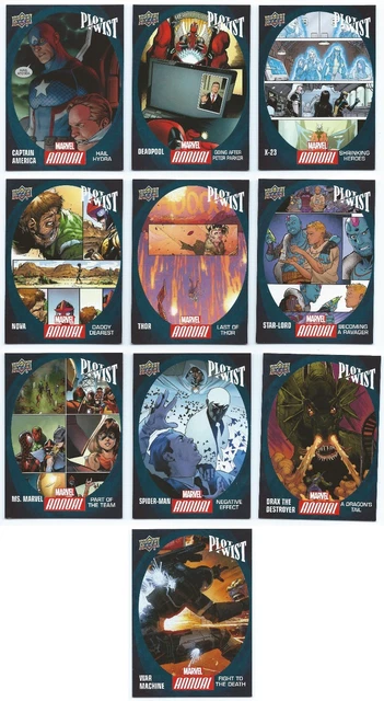 2016 Upper Deck Marvel Annual Plot Twist You Pick the Card, Finish Your Set
