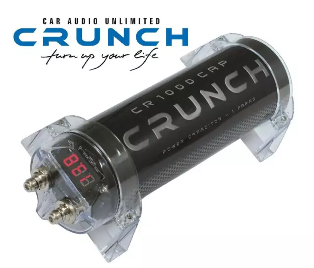 Crunch CR-1000CAP 1 Farad Pufferkondensator Kondensator Powercap Pufferelko