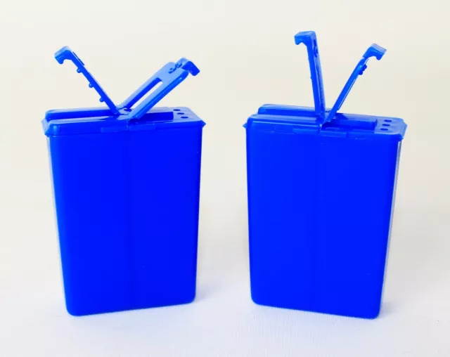 TUPPERWARE C72 Würzling, 2St, Mini Salz/Pfefferstreuer 25ml Blau B-Ware