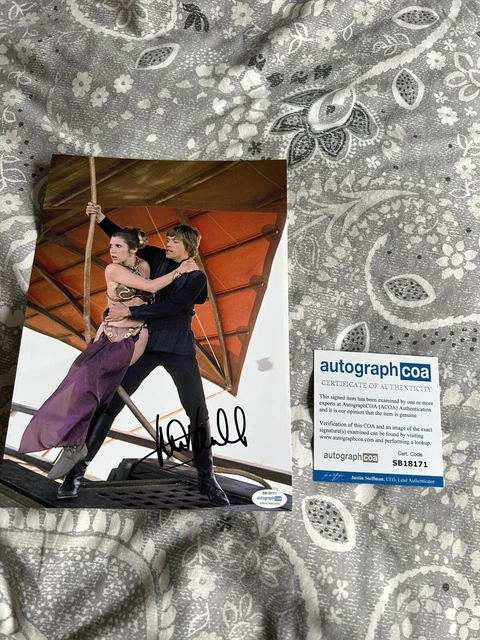 Star Wars Mark Hamill Luke Skywalker Signed Autograph Authenticated Twice ACOA