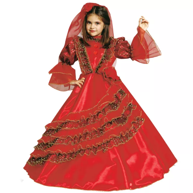 Ciao Costume Carnevale Travestimento Principessa Spagnola Rosso Bambina