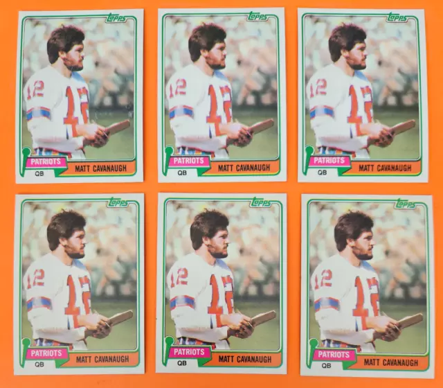 1981 Topps Football Matt Cavanaugh 248 Lot of 6 cards sell as seen in photos