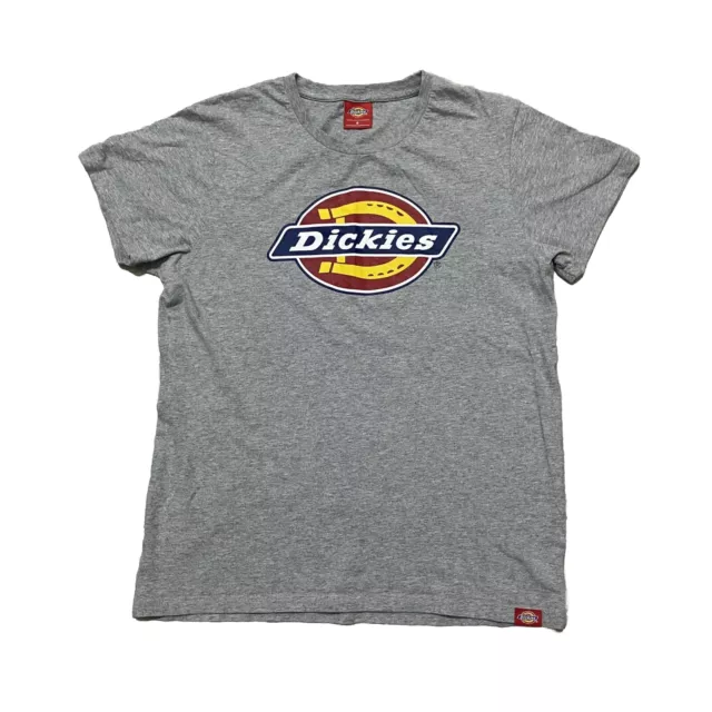 Ell & Voo Womens T-Shirt Size XL Grey Logo Short Sleeve Crew Neck