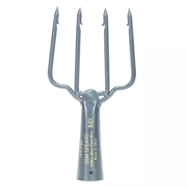 Lot 3 B'n'M 16456 4-Prong 7in Stainless Steel Fishing/Gigging Spearhead