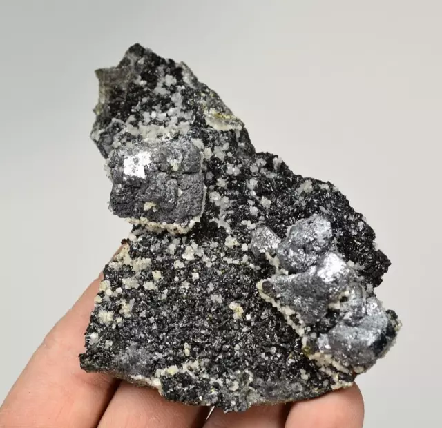 Galena with Dolomite and Sphalerite - Brushy Creek Mine, Reynolds Co., Missouri