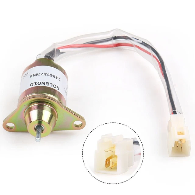 Fuel stop control Solenoid Valve 12V 1503ES-12S5SUC5S For Yanmar 119653-77950