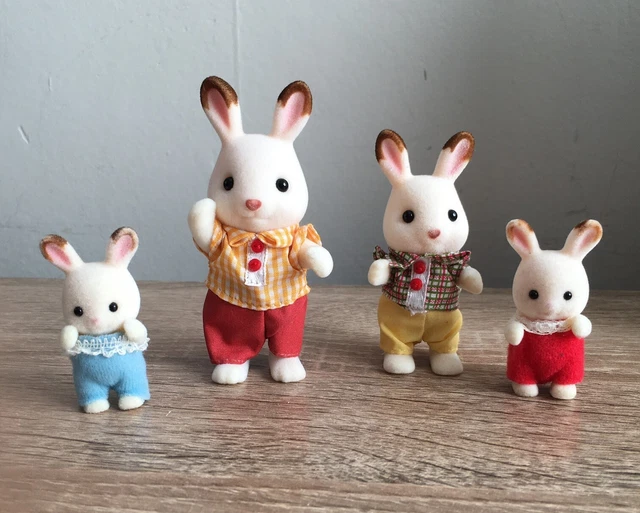 Sum Rabbit Family SYLVANIAN FAMILIES CHOCOLATE Rabbit Family inc Twin Babies £8.99 ...