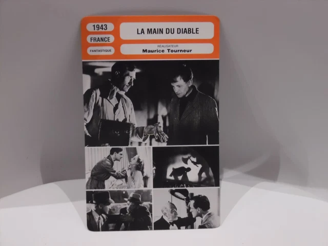 CARTE FICHE CINEMA 1943 LA MAIN DU DIABLE Pierre Fresnay Pierre Palau