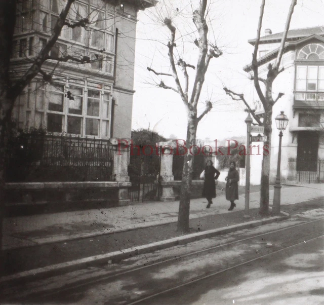 Ville Chemin de fer c1930 Photo Plaque de verre Vintage V28L20n8