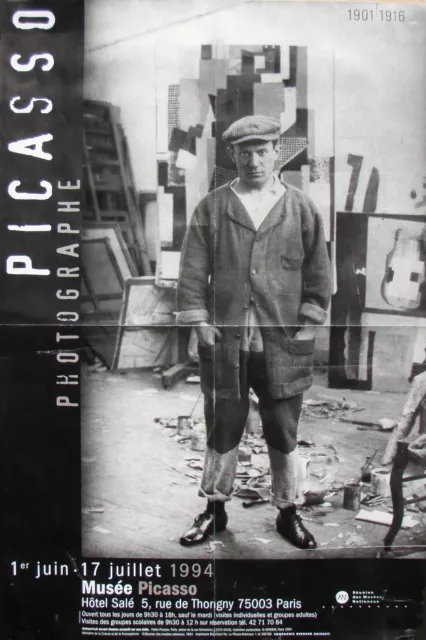 Picasso -Ausstellungsplakat -Fotographe 1901 bis 1916 -Paris -Musee Picasso 1994 3