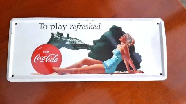 Plaque Vintage Pin Up - Plaque décoration mur années 60 avec