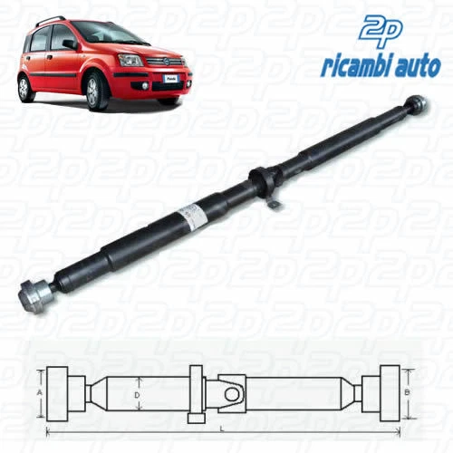 CROCIERA ALBERO TRASMISSIONE Con Ingrassatore Fiat Panda 4x4 274841136553