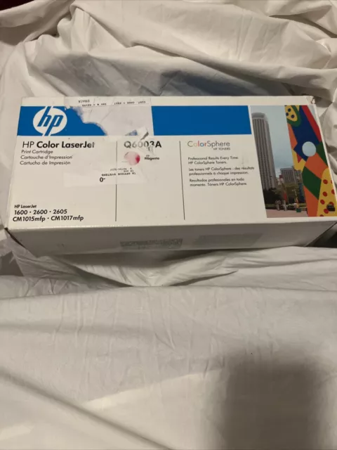 New Genuine HP Color LaserJet Magenta Q6003A Print Cartridge 1600 CM1015mfp