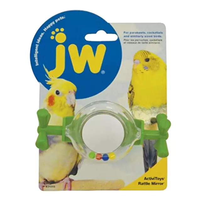 JW Vogelkäfig Spiegel Rassel Sittich Wellensittich Activity Spaß Unterhalten Pet