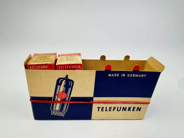 2x Telefunken DK92 Röhre sealed NOS OVP Miniatur Batterie Röhrenradio Valve neu