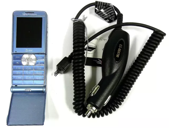Sony Ericcson Walkman W350a - Ice Blue ( AT&T ) Rare Cellular Phone - Bundled