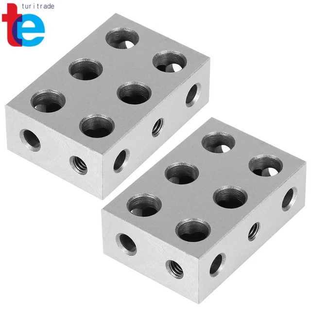 1-2-3 123 BLOCK Set 11 HOLES MATCHED PAIRS ULTRA PRECISION .0001"
