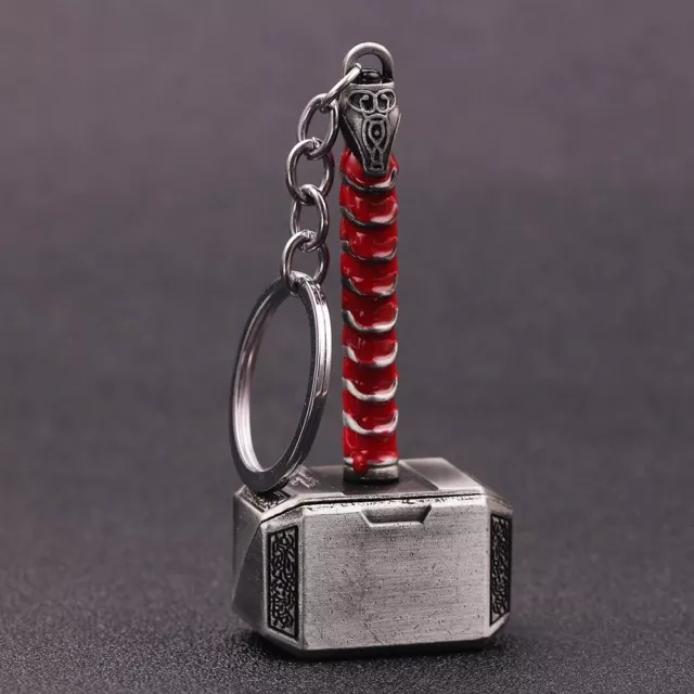 Marvel Avengers Thor Hammer Mjolnir Keychain Pewter Metal Keyring Cosplay Marvel Avengers Thor Hammer Mjolnir Keychain Pewter Metal Keyring Cosplay