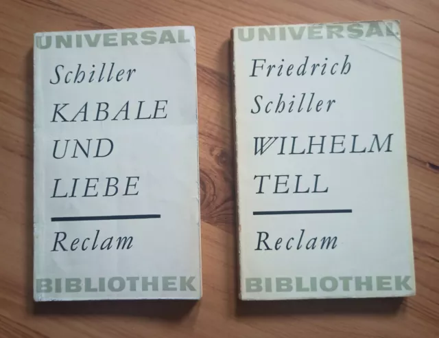 Reclamation: Friedrich Schiller "Cabal and Love", "Wilhelm Tell"