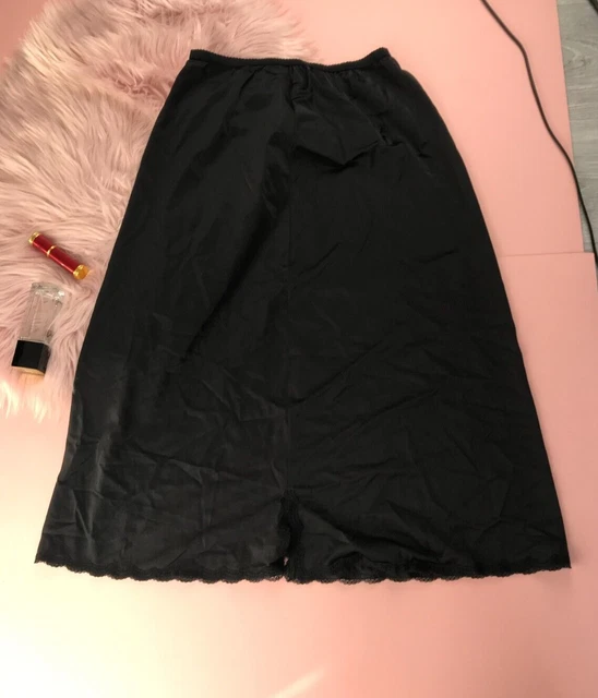 Mezza Sottoveste In Pizzo E Raso - Estensore Per Gonna, Antistatico, Taglia Unica - Foto 5