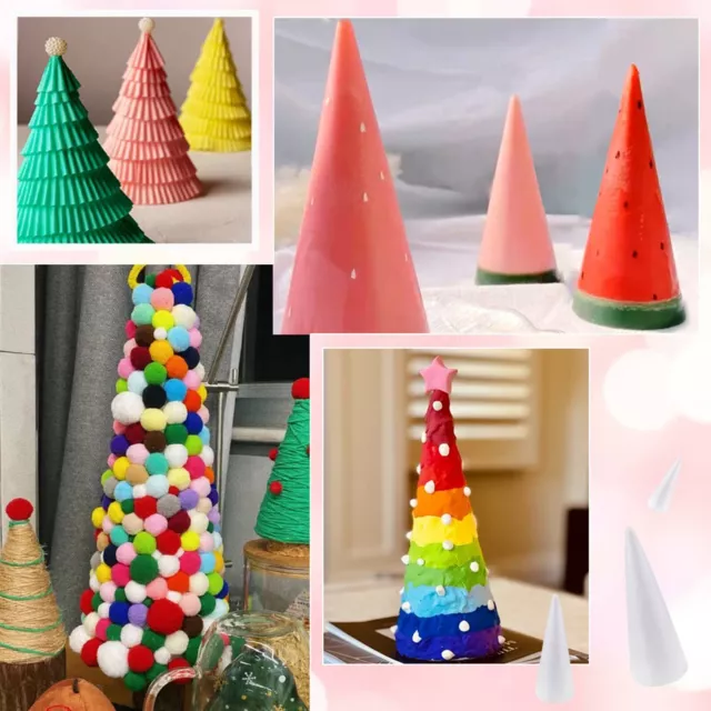 Craft Foam Cones for DIY Painting Triangle Shape for Creative For Crafts